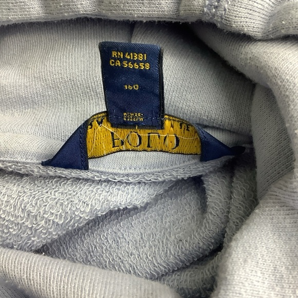Polo Ralph Lauren Big Pony Sky Blue  Womens Hoodie Sz 16 - Picture 5 of 13